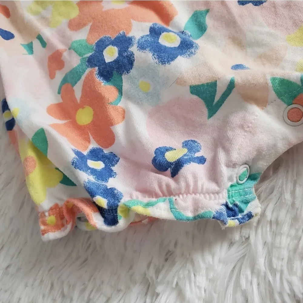 Carter's Girl's Size 9M Spring Floral Romper
